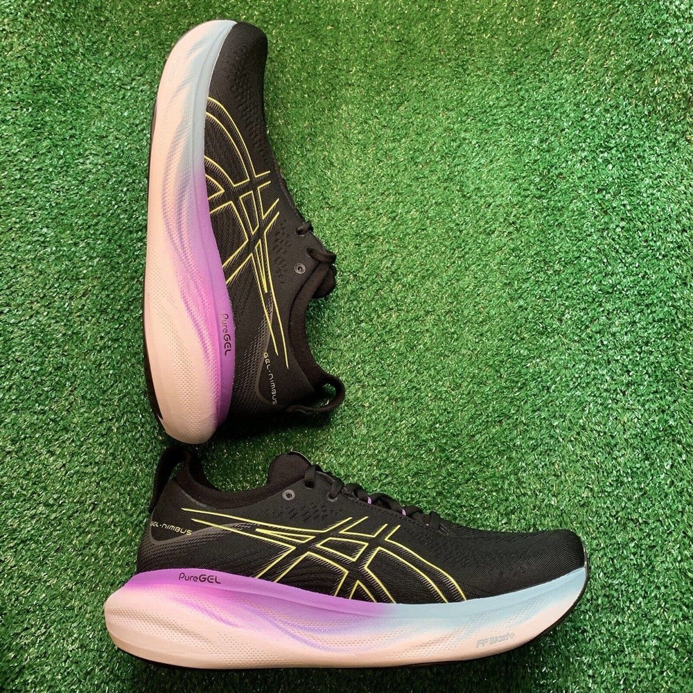 Asics Gel Nimbus 25 women’s Size 10 ‘Black/glow Yellow’ Running Shoes 1012B356